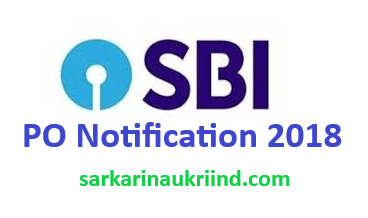 SBI PO Notification 2019