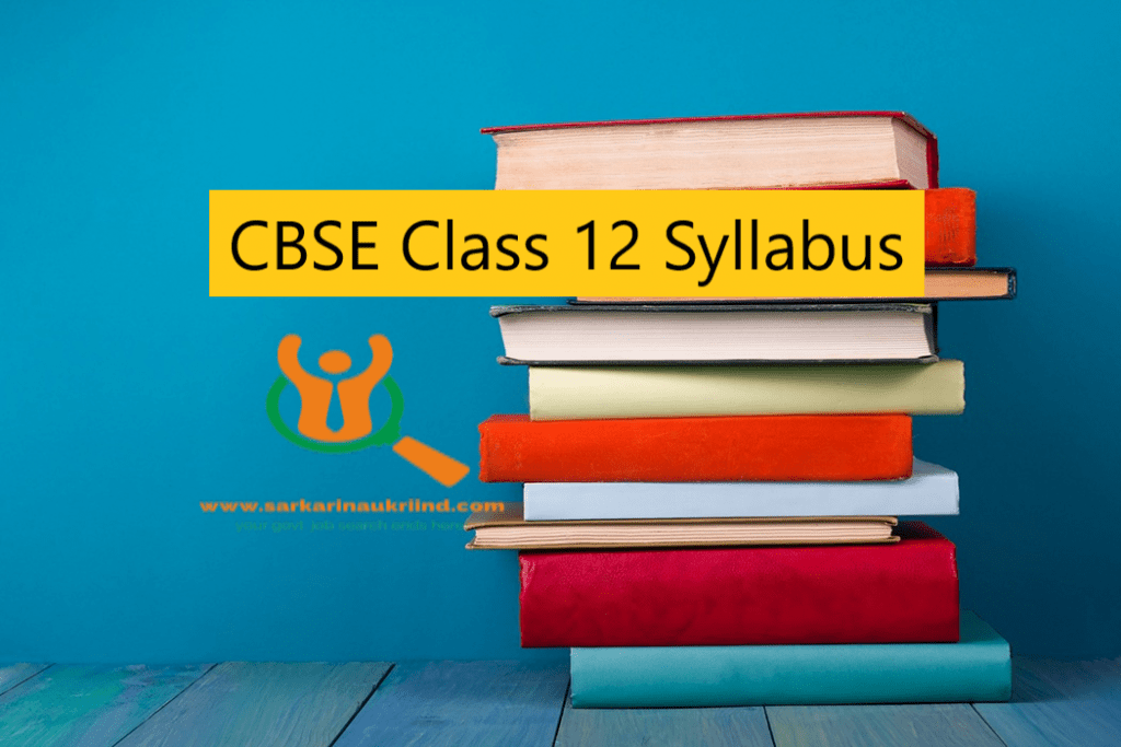 CBSE Class 12th Syllabus
