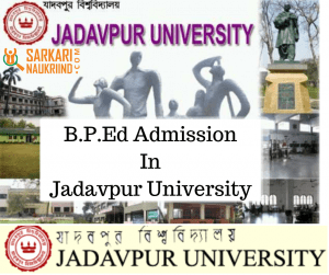 B.P.Ed Admission In Jadavpur University