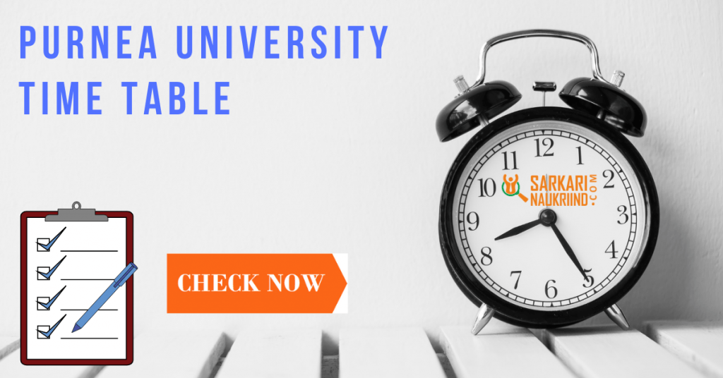 Purnea University Time Table
