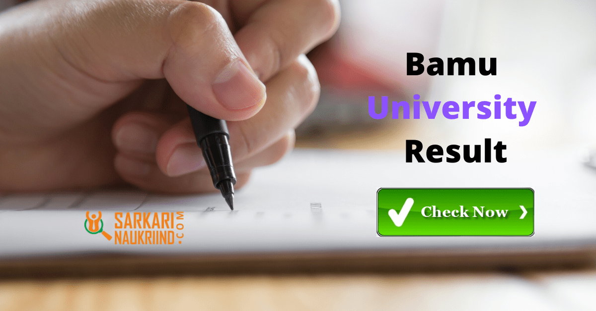 Bamu University Result