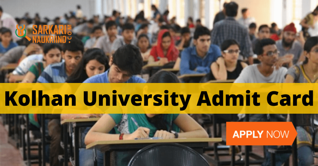 Kolhan University Admit Card