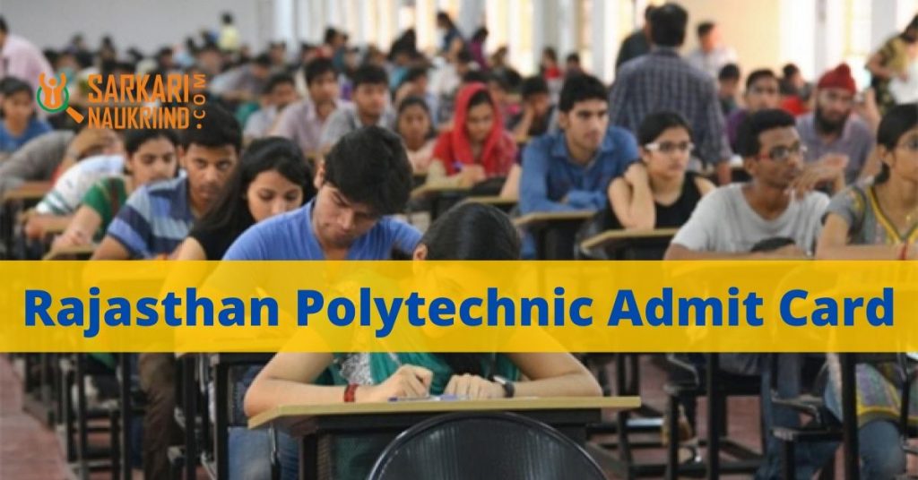 Rajasthan Polytechnic Admit Card