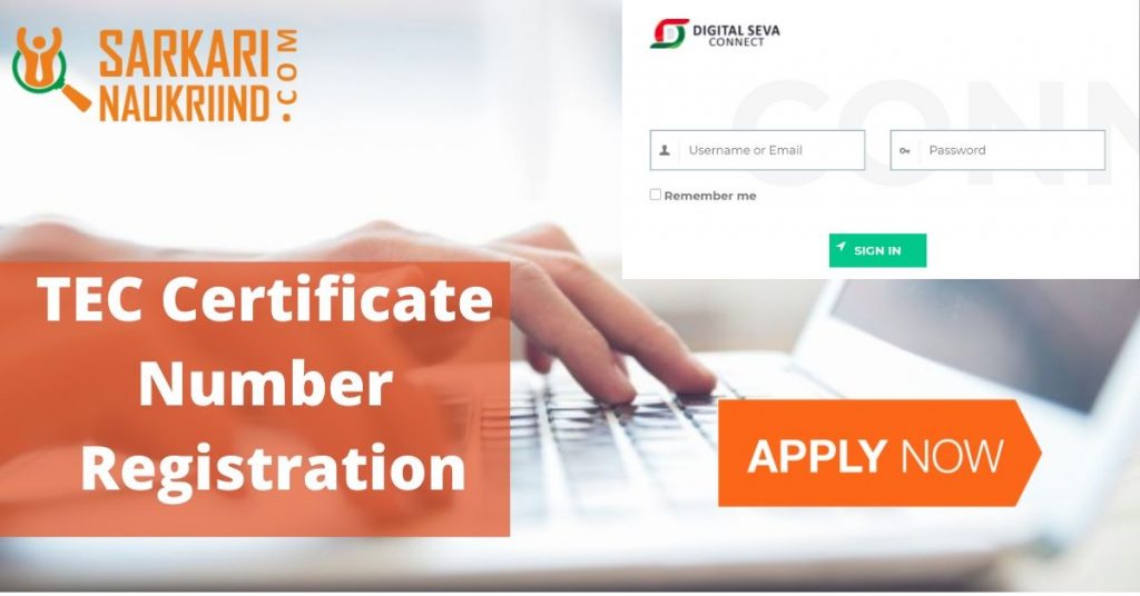 TEC Certificate Number Registration