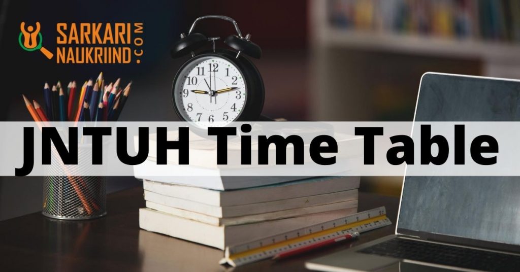 JNTUH Time Table