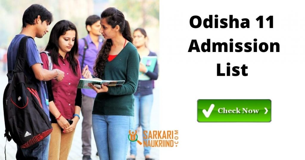 Odisha 11 Admission List