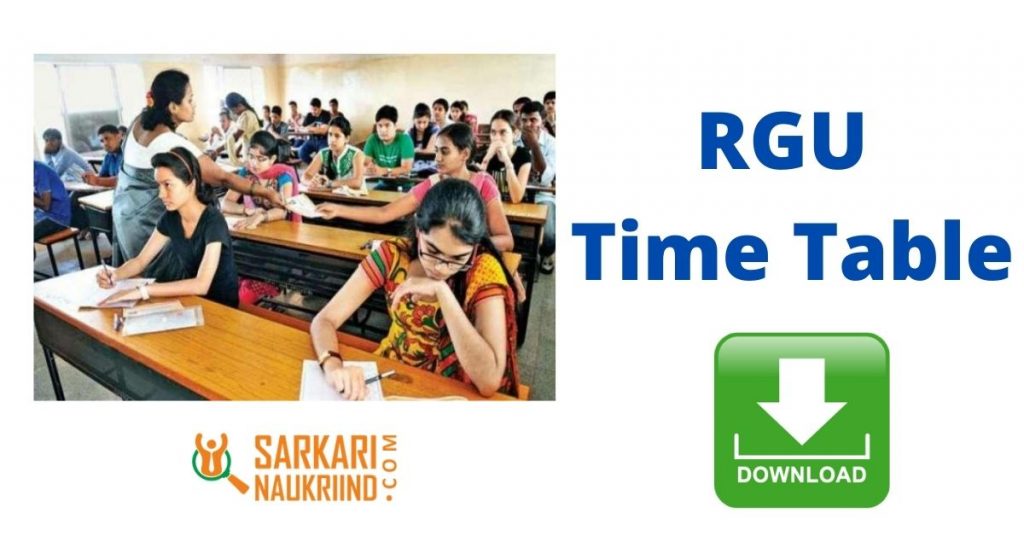 RGU Time Table