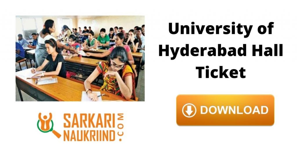 University of Hyderabad Hall Ticket