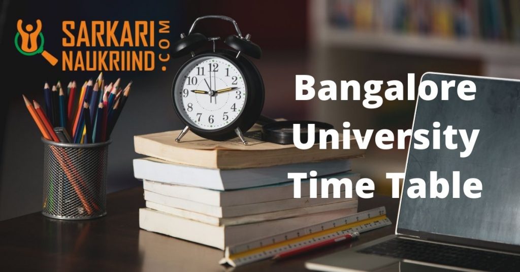 Bangalore University Time Table