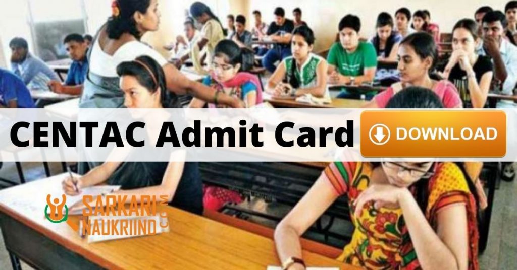 CENTAC Admit Card