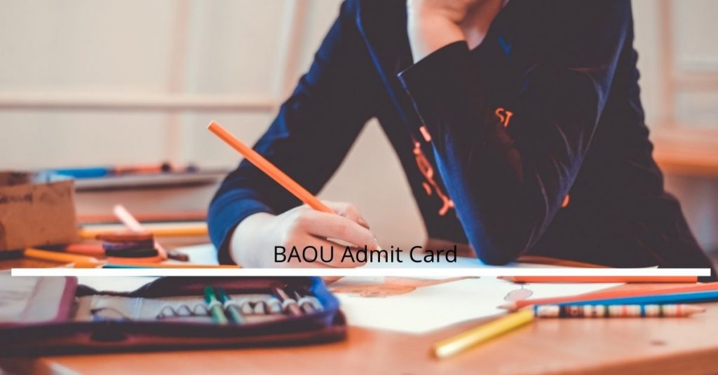 BAOU Admit Card
