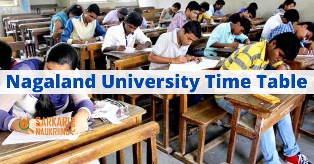 Nagaland University Time Table